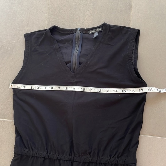 Eileen Fisher black jumpsuit sleeveless - Picture 11 of 16